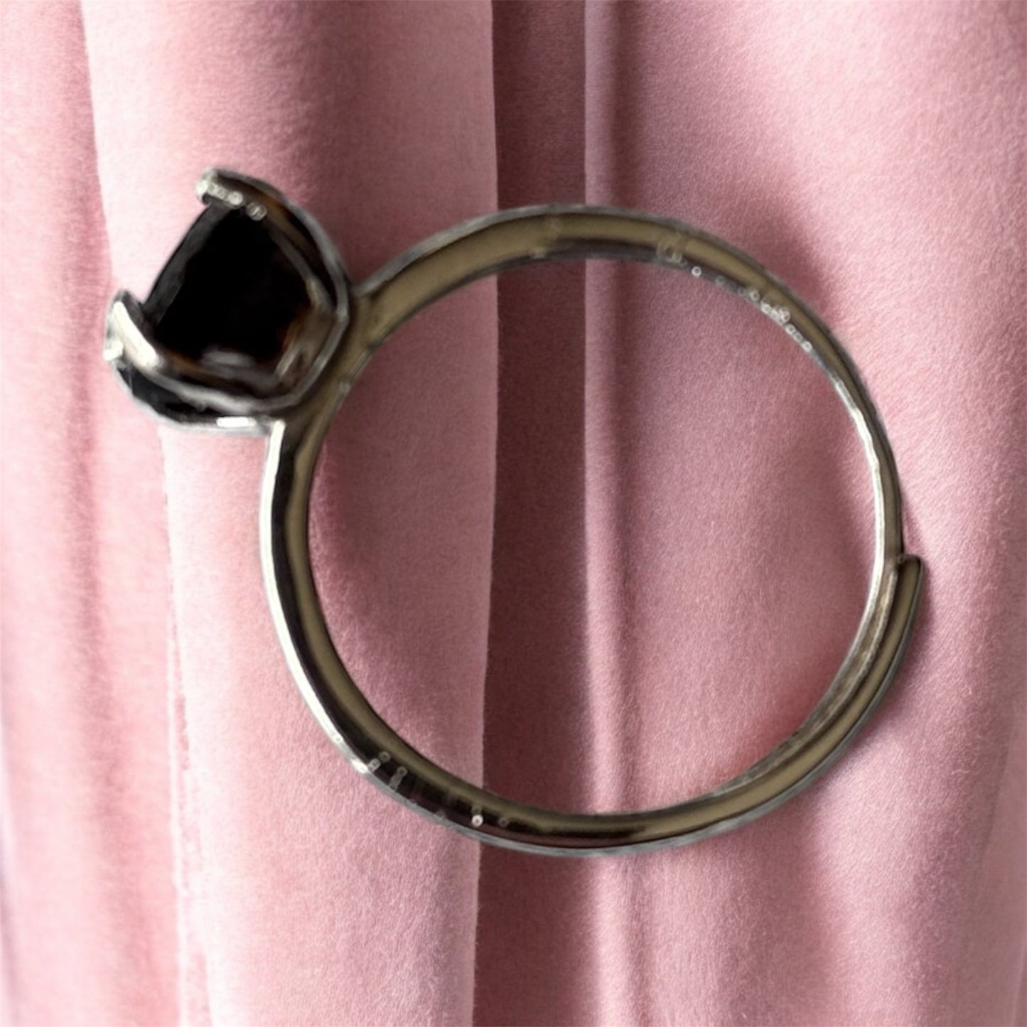 Handcrafted Sterling Silver Ring with AAA Smoky Quartz (3ctw)