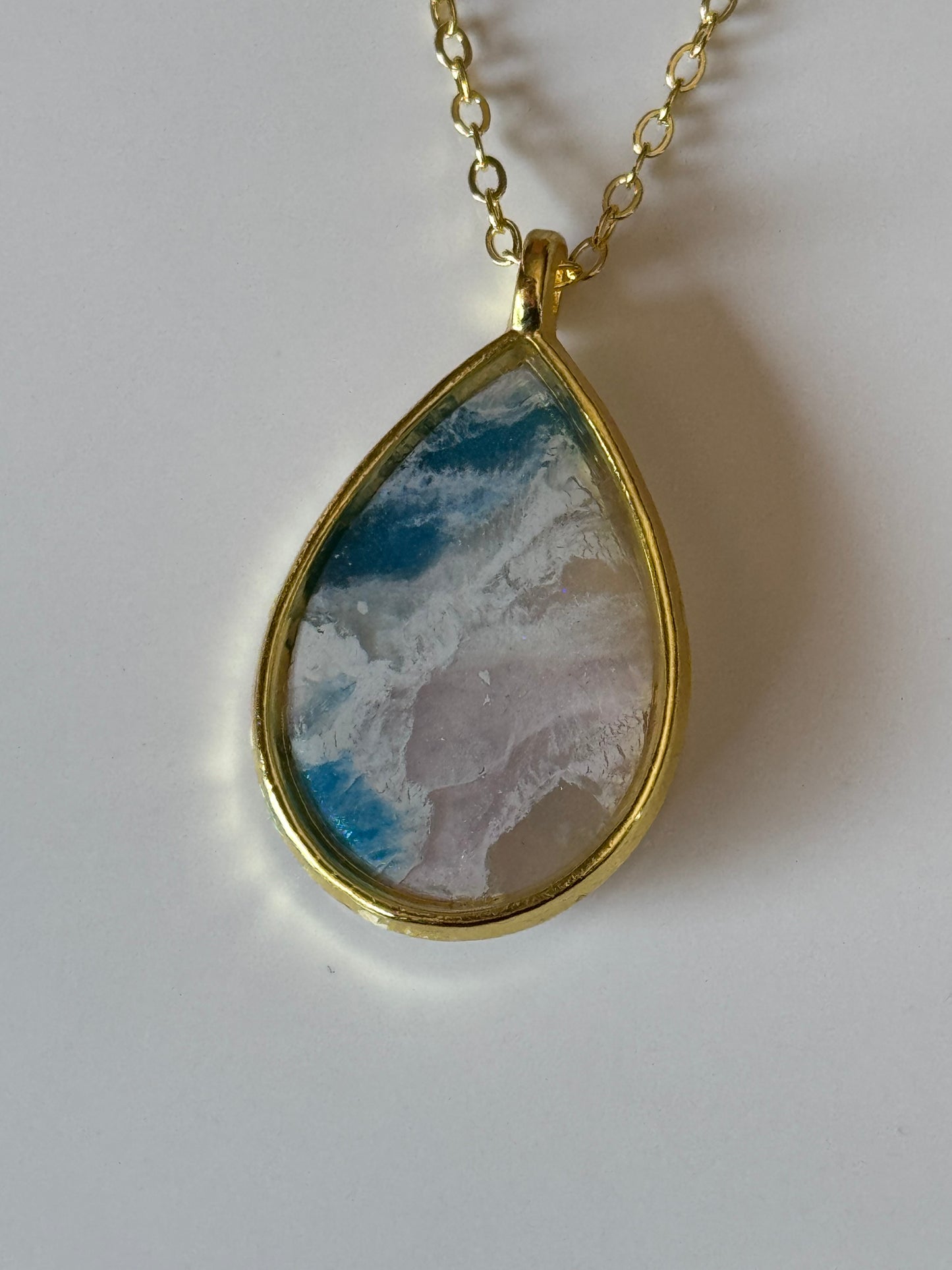 Teardrop Coastal Mist Necklace