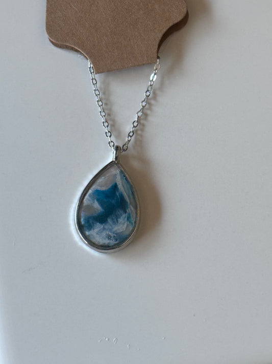 Stormy Tide Teardrop Pendant
