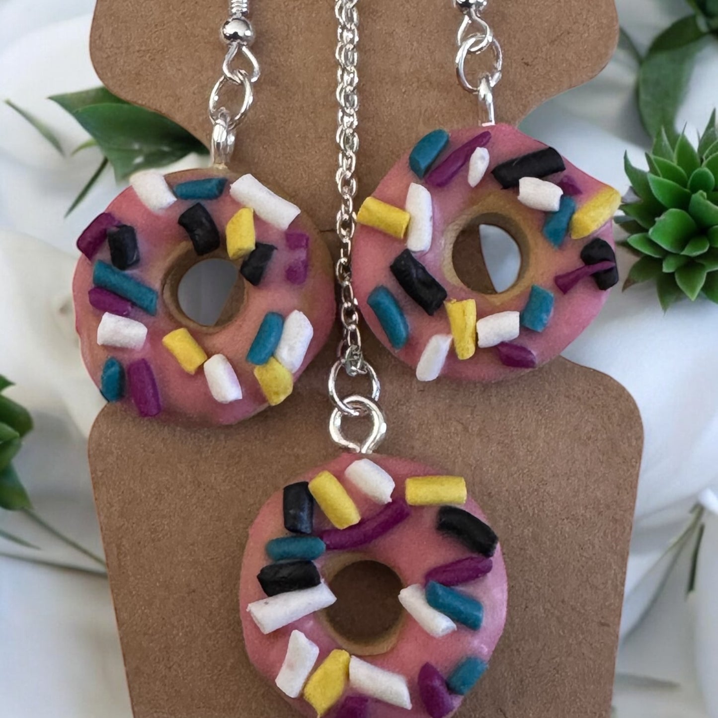Sprinkled Sweetness Donut Jewelry Set