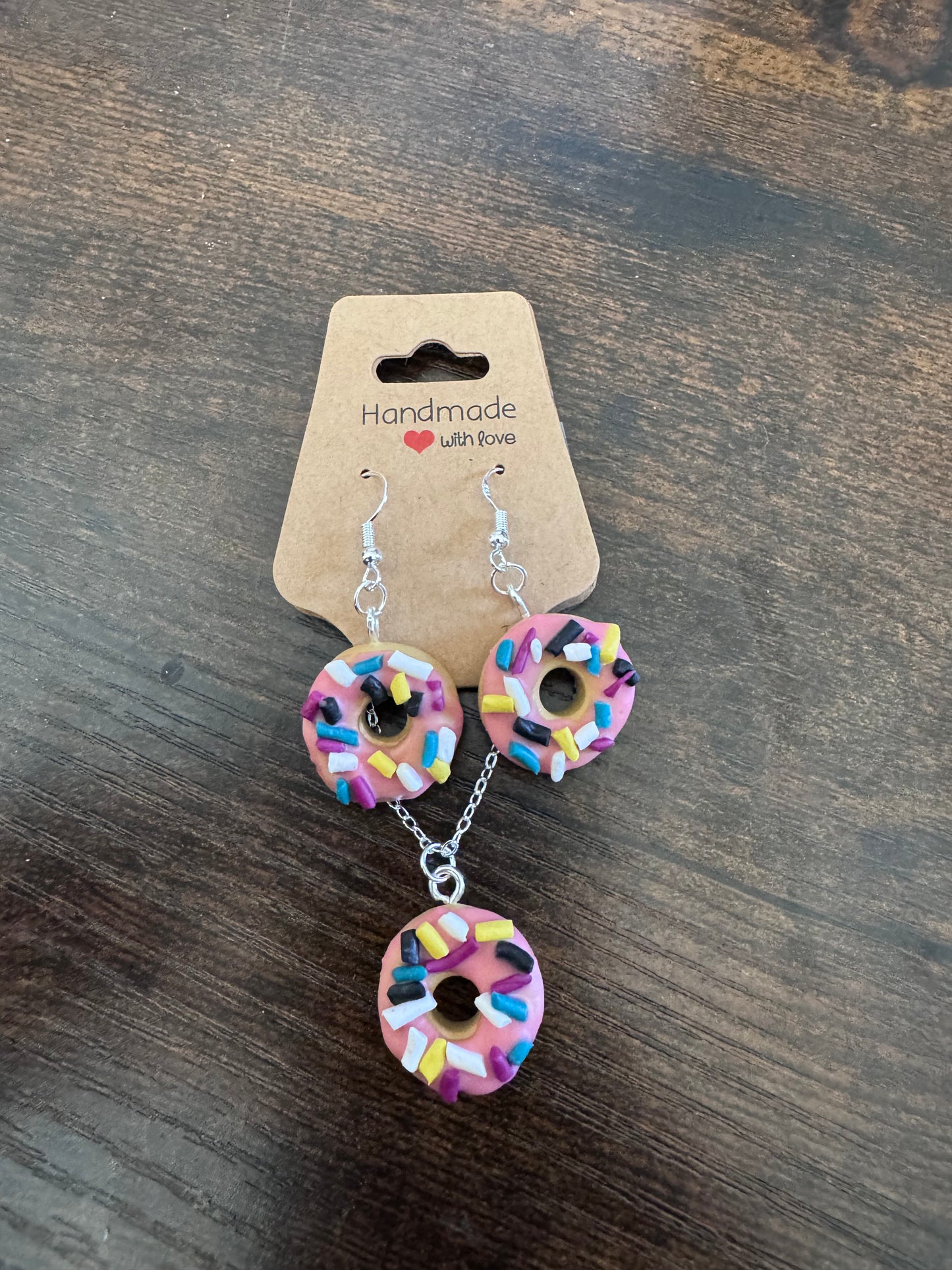 Sprinkled Sweetness Donut Jewelry Set