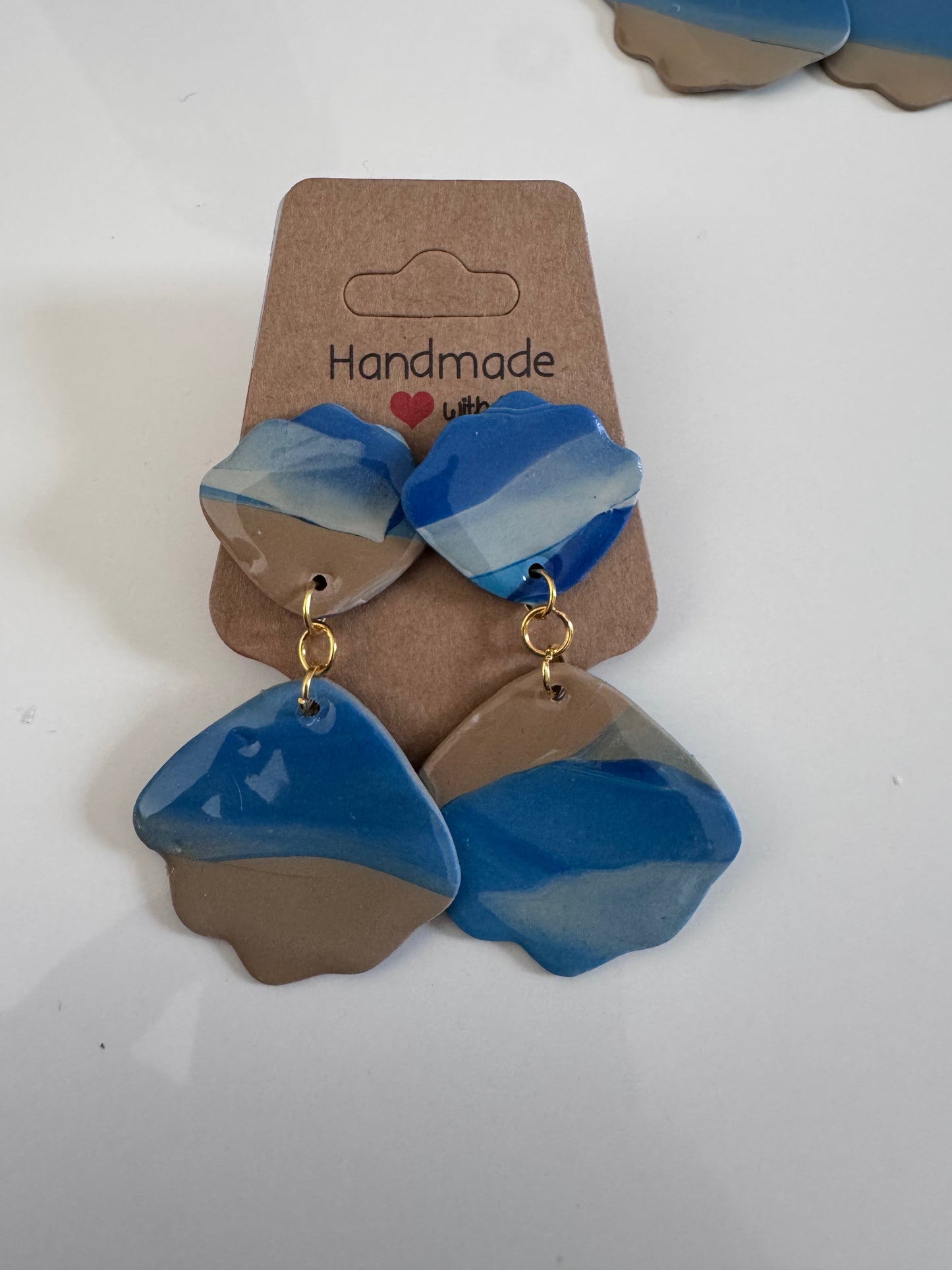 Glacier Lake Polymer Clay Earrings