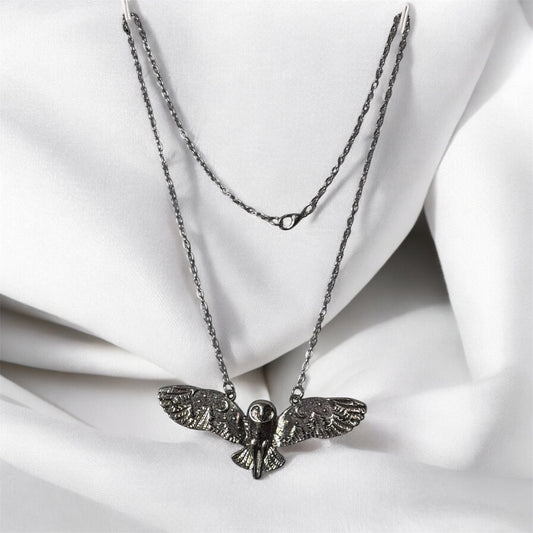 Moon Phase Owl Necklace