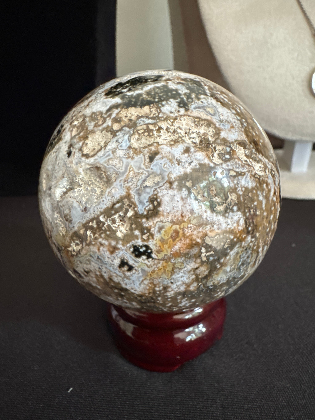 Ocean Jasper with Druzy Sphere