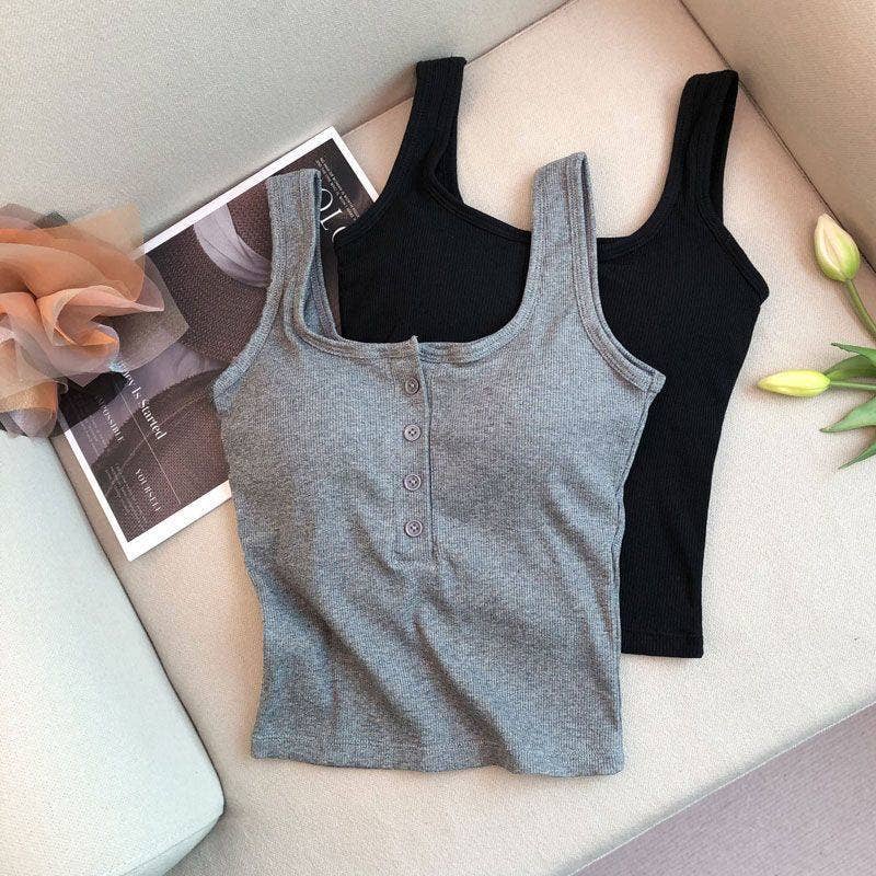 Camisole Tank Top With Built-In Bra