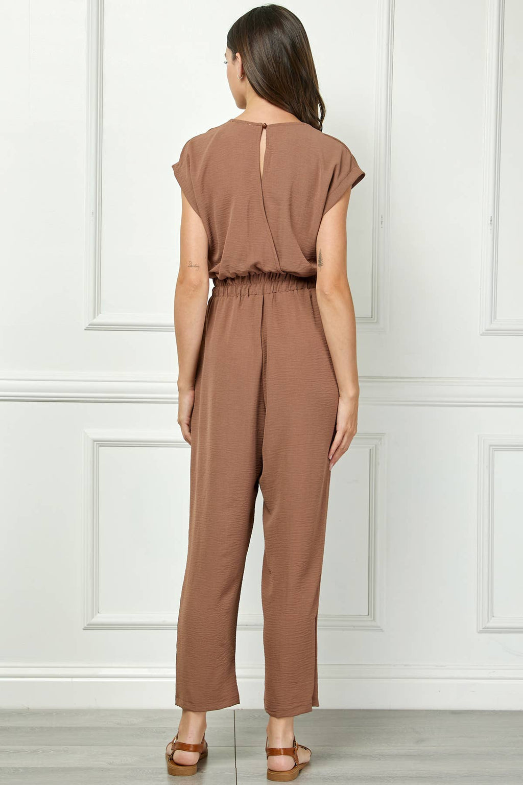 UTILITY JUMPSUIT WITH FRONT POCKETS