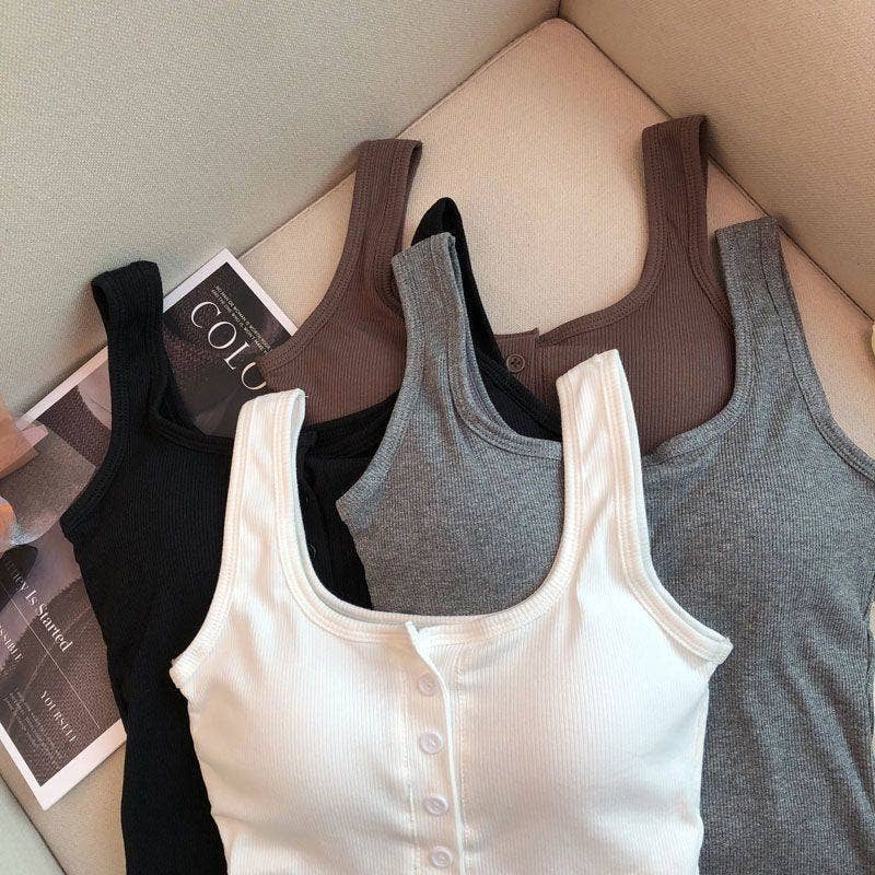 Camisole Tank Top With Built-In Bra