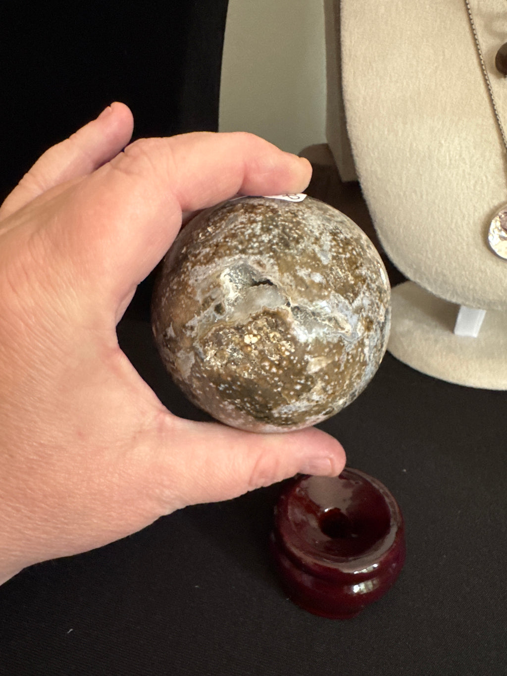Ocean Jasper with Druzy Sphere