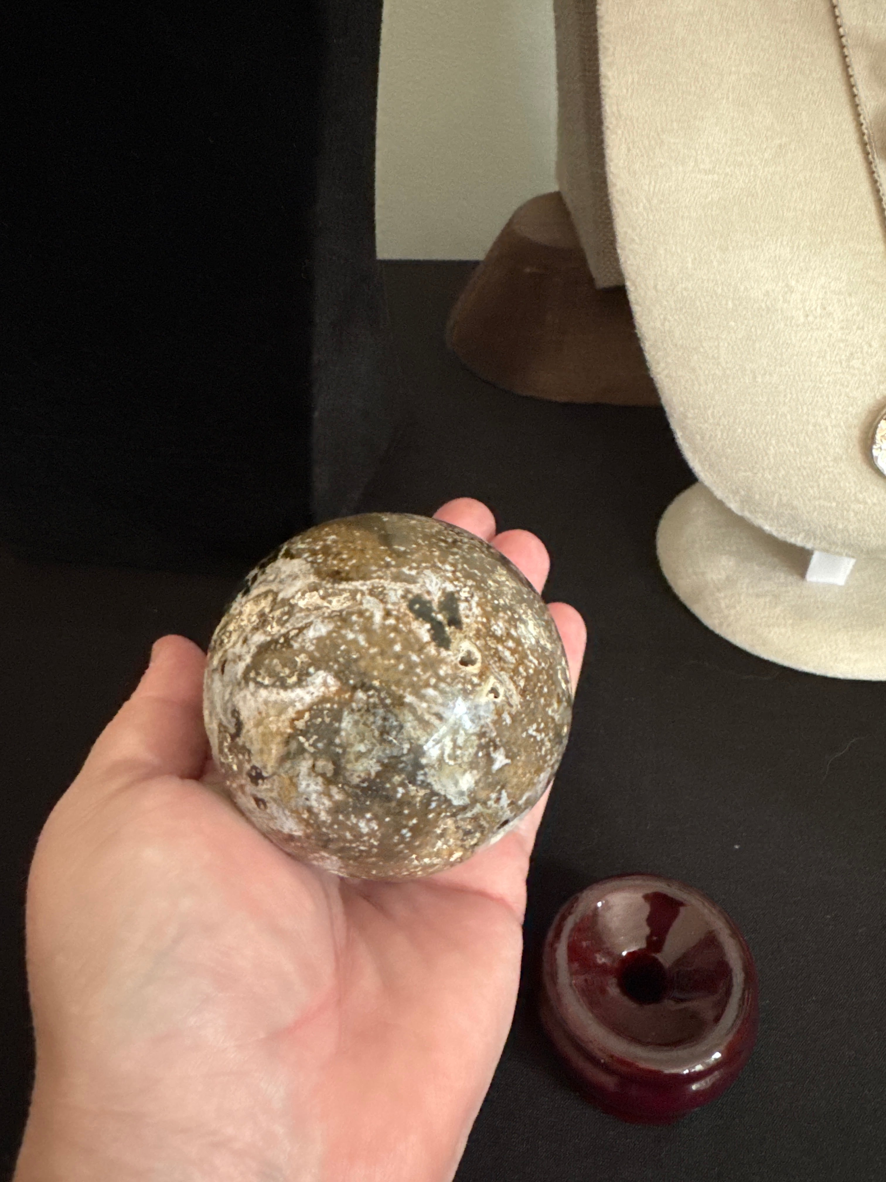 Ocean Jasper with Druzy Sphere