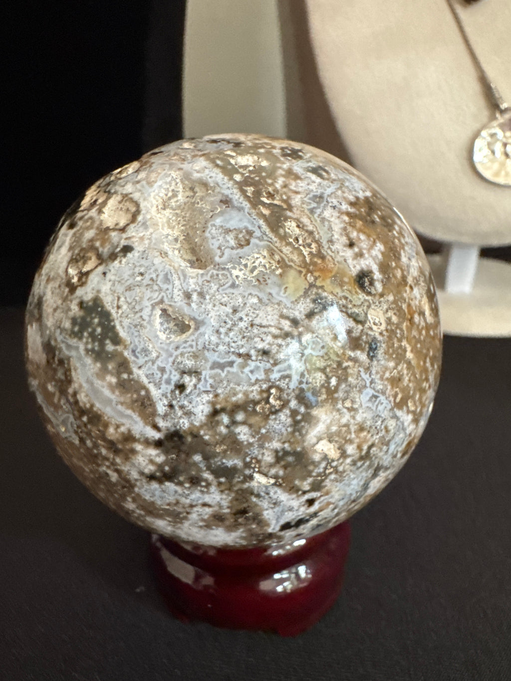 Ocean Jasper with Druzy Sphere