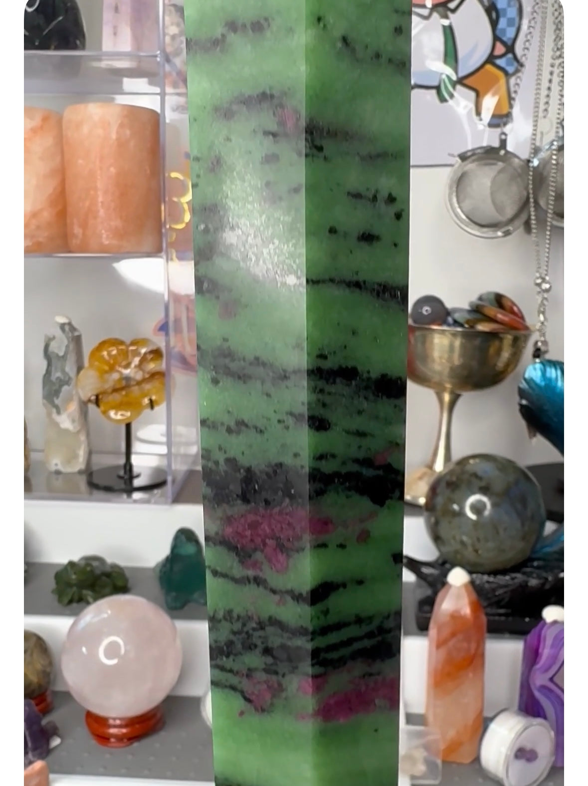 Show piece , Ruby in Zoisite