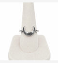 Crescent moon ring