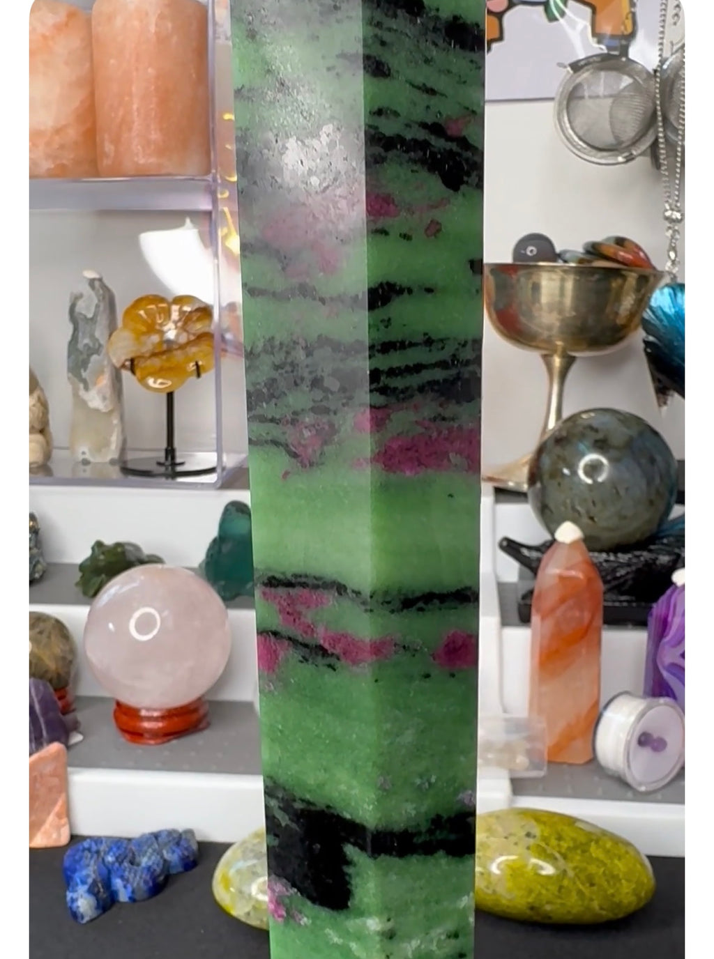 Show piece , Ruby in Zoisite