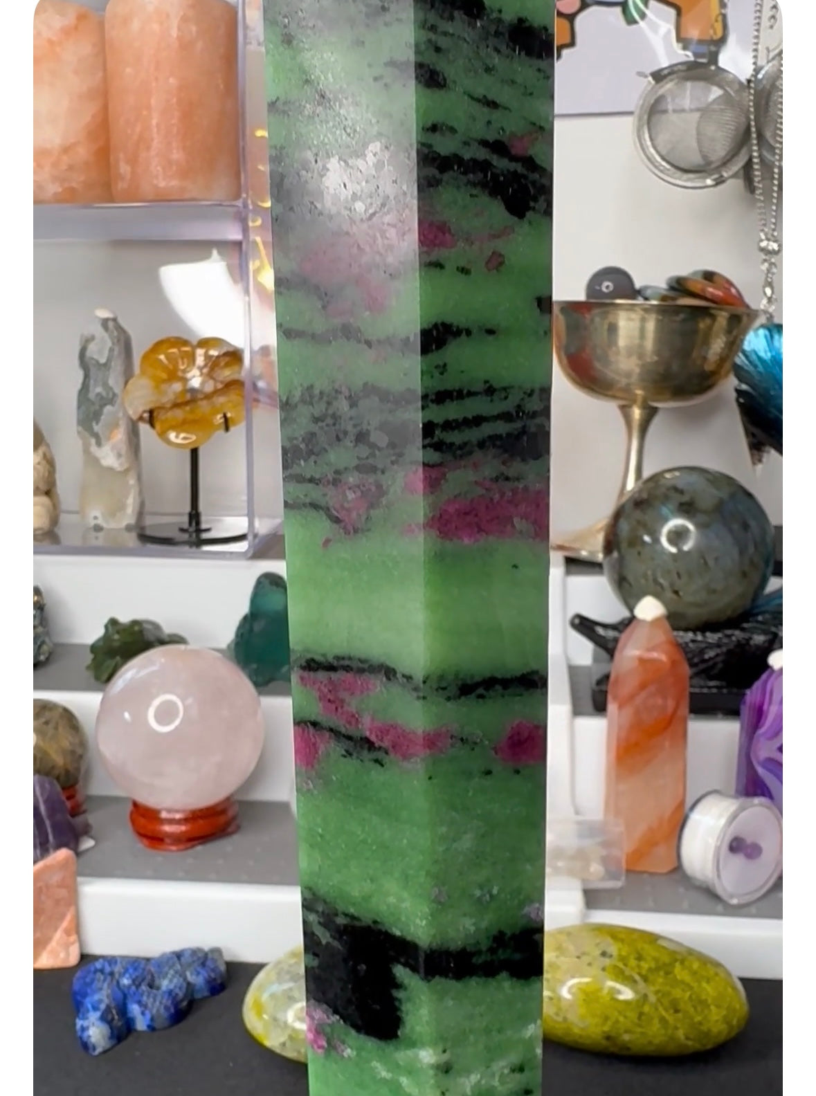 Show piece , Ruby in Zoisite