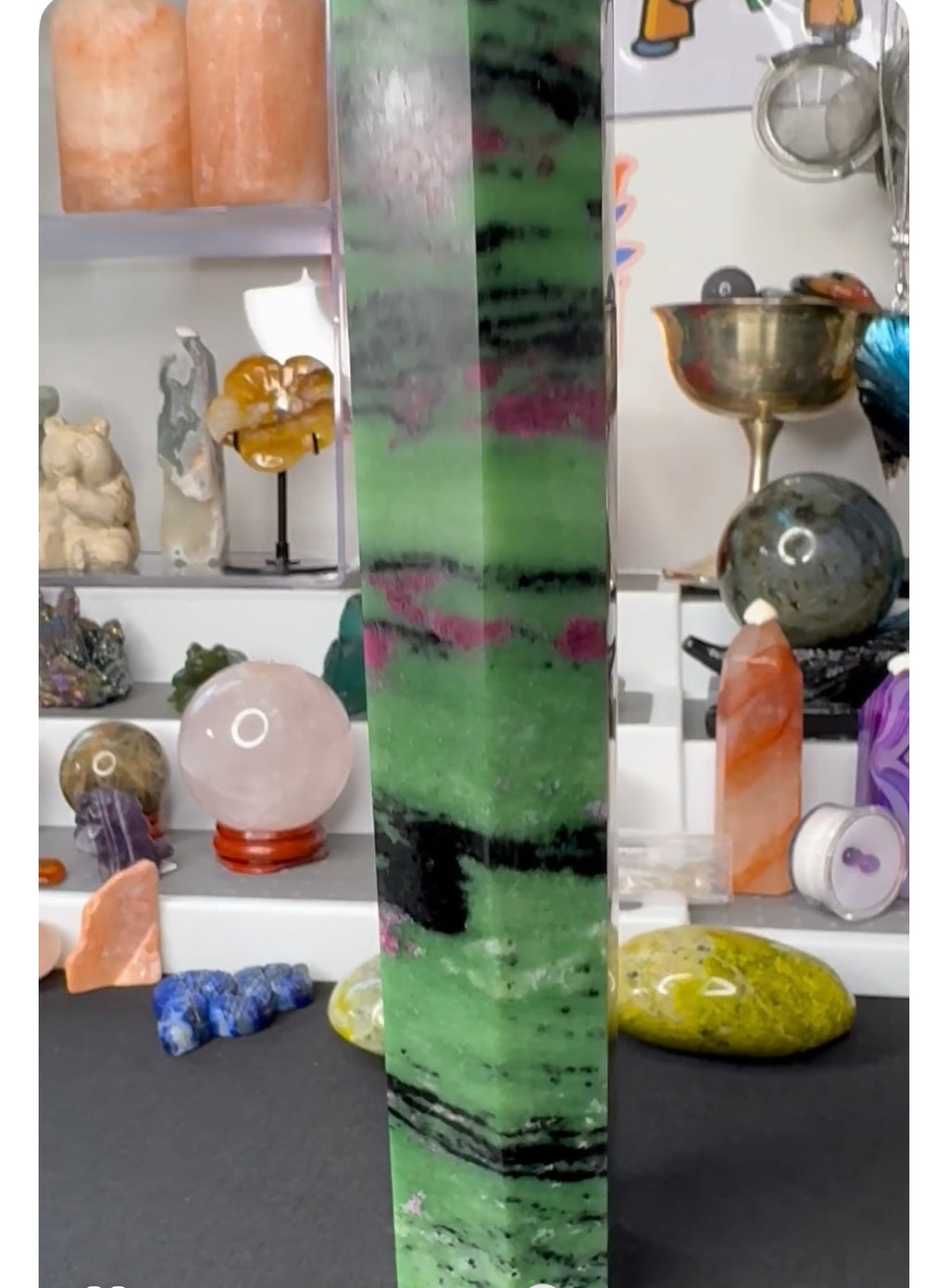 Show piece , Ruby in Zoisite