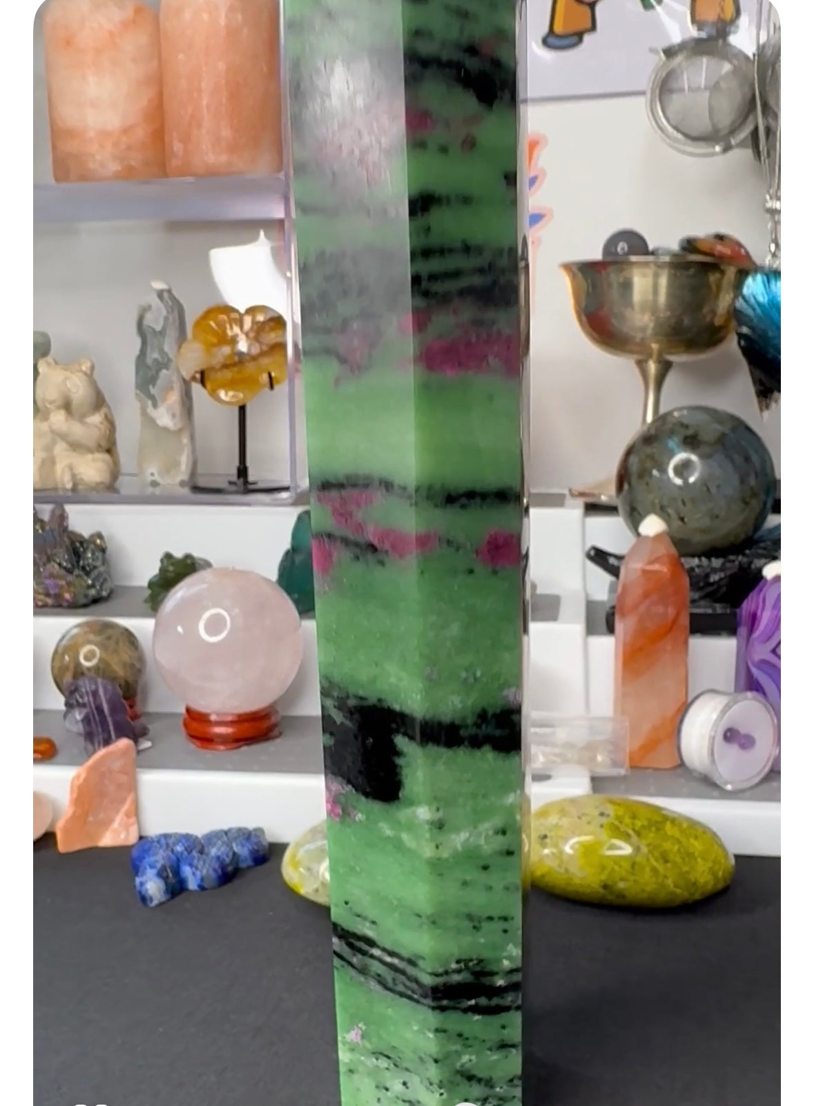 Show piece , Ruby in Zoisite