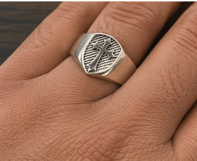 Men’s Medieval Cross Ring