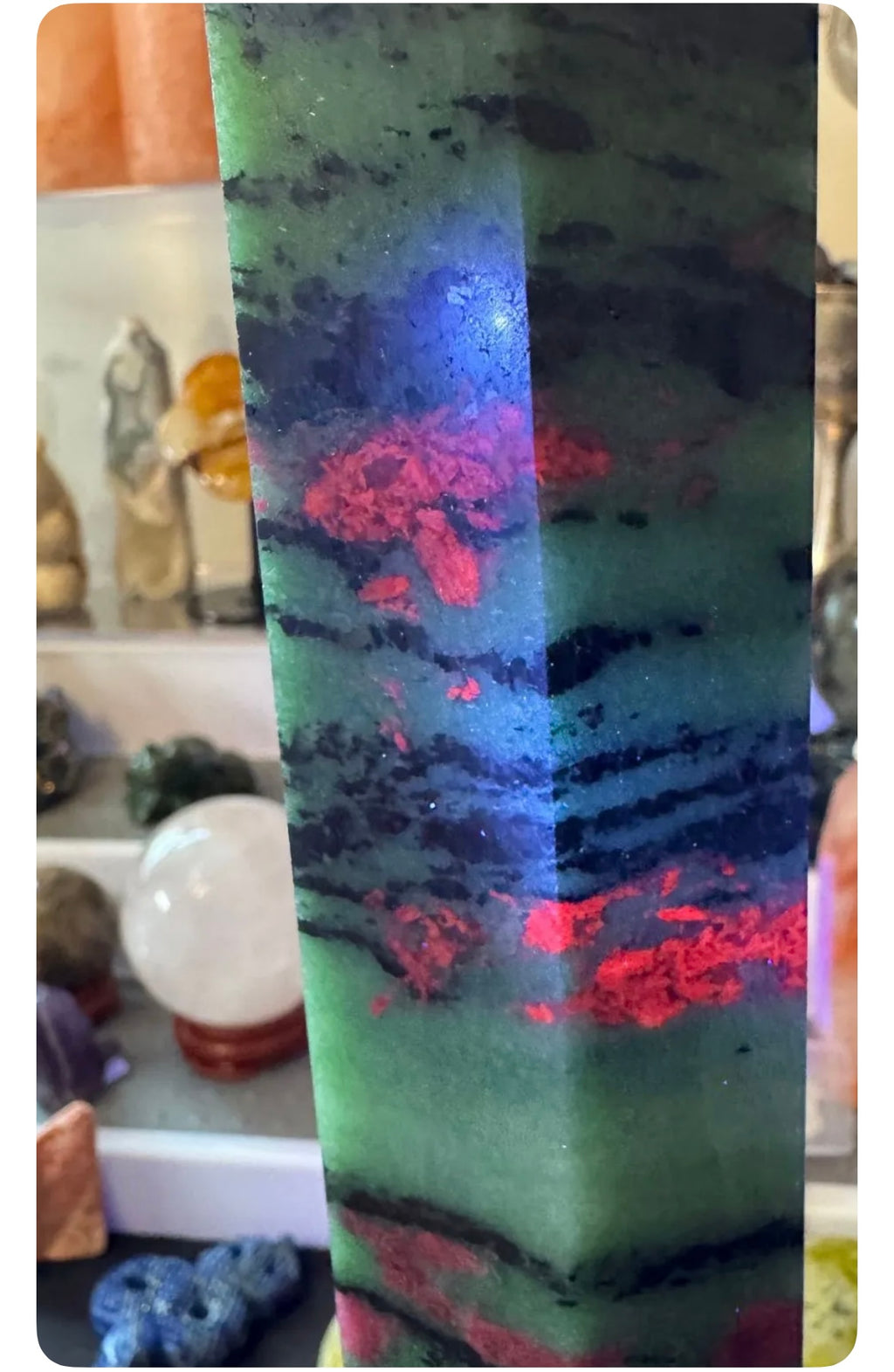 Show piece , Ruby in Zoisite