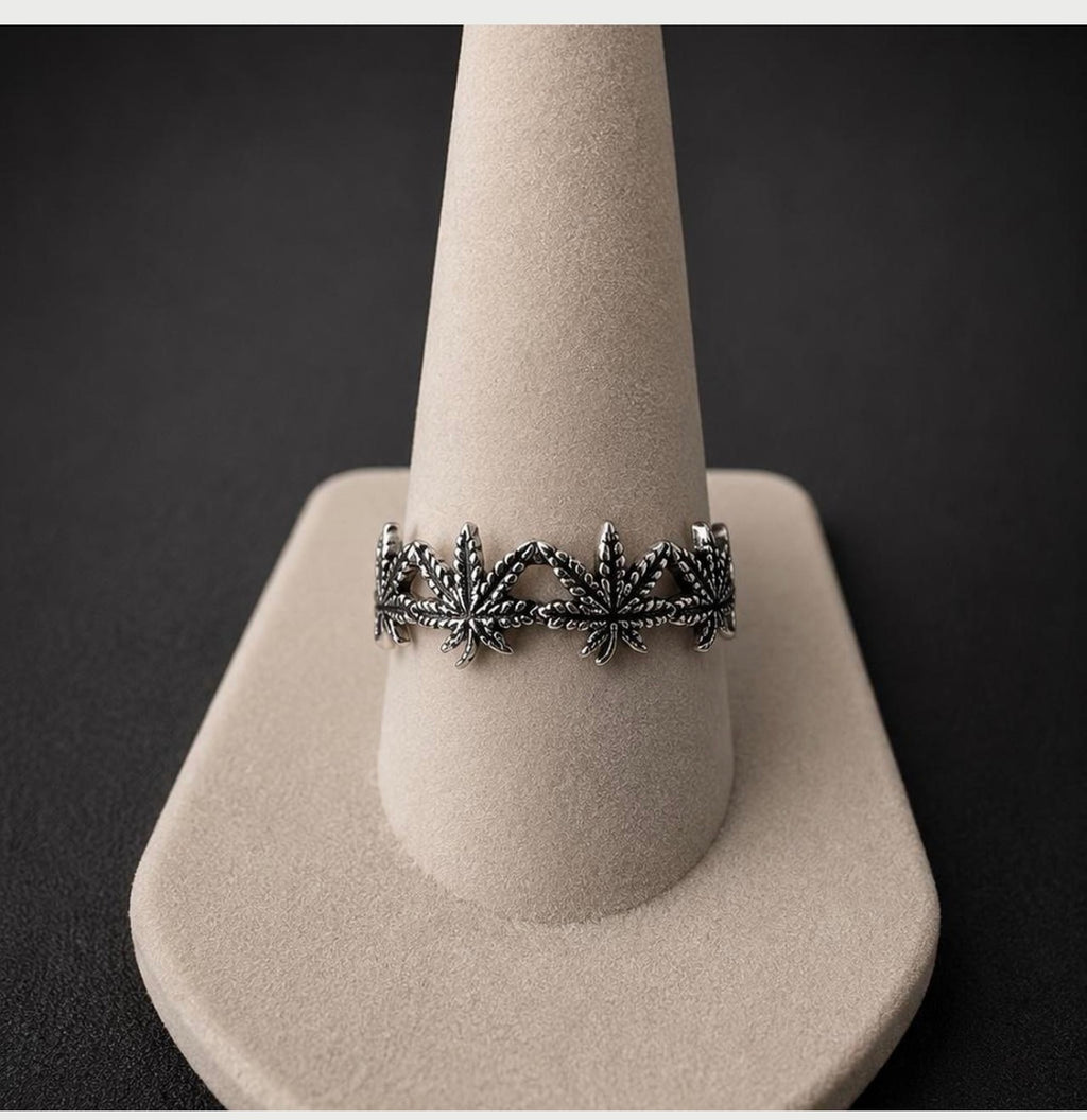 Sterling Silver Leaf Ring