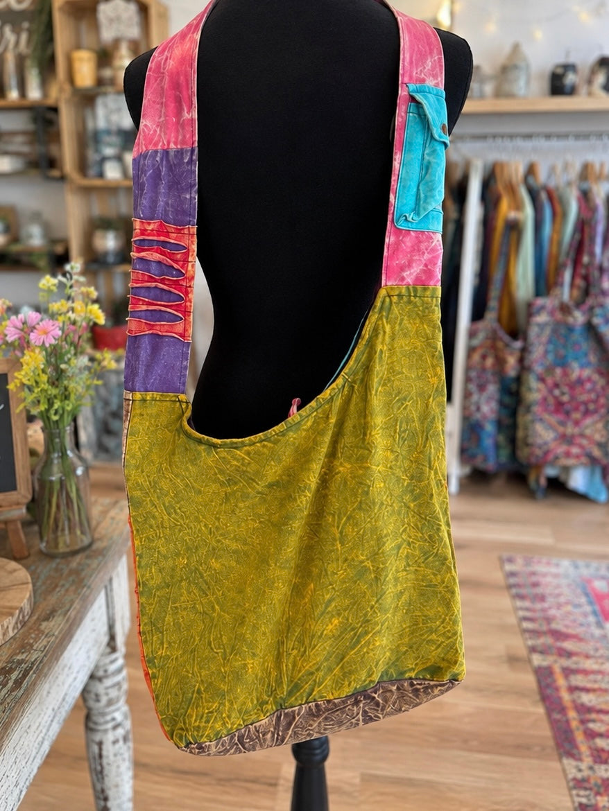 Boho Patchwork Embroidered Large Shoulder Tote Bag