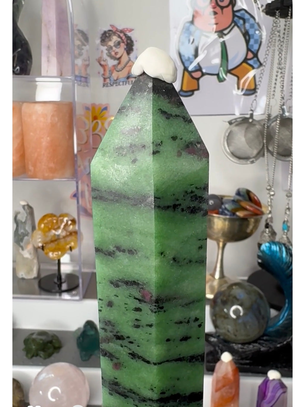 Show piece , Ruby in Zoisite