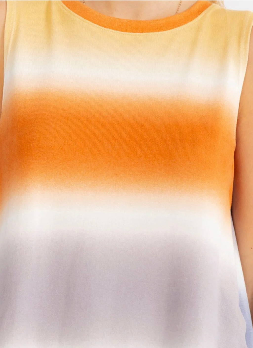 WOMEN'S SLEEVELESS TIE DYE TANK TOP