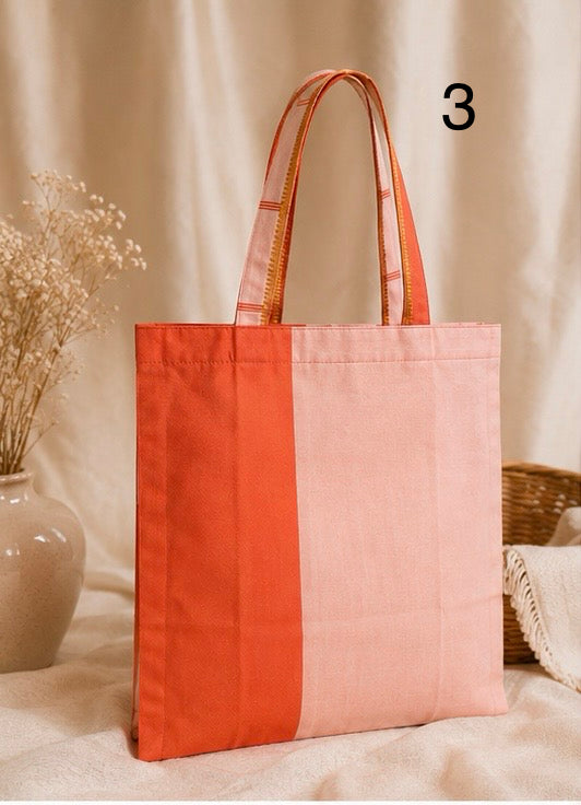One-of-a-Kind Upcycled Sari Tote Bag/Handcrafted & Sustainable