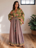 Oh It’s Bananas multicolor Kantha Dress ￼