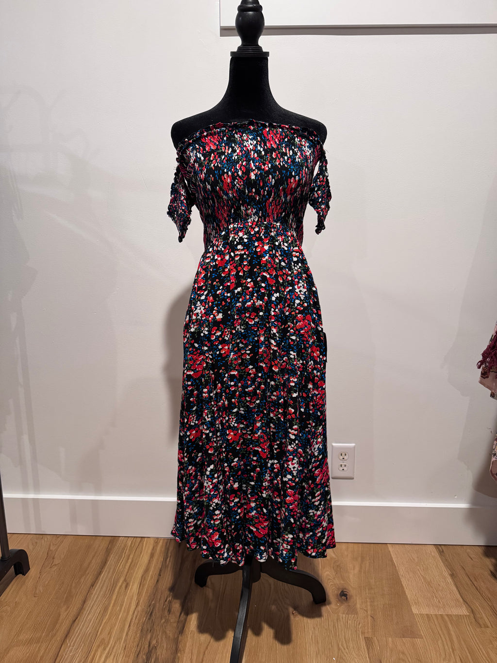 Off the  shoulder flower dress size small