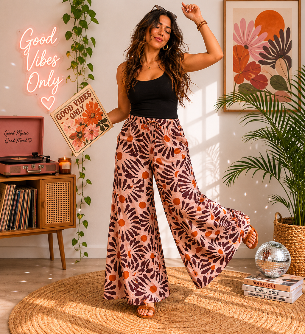 Flower Extra large pants