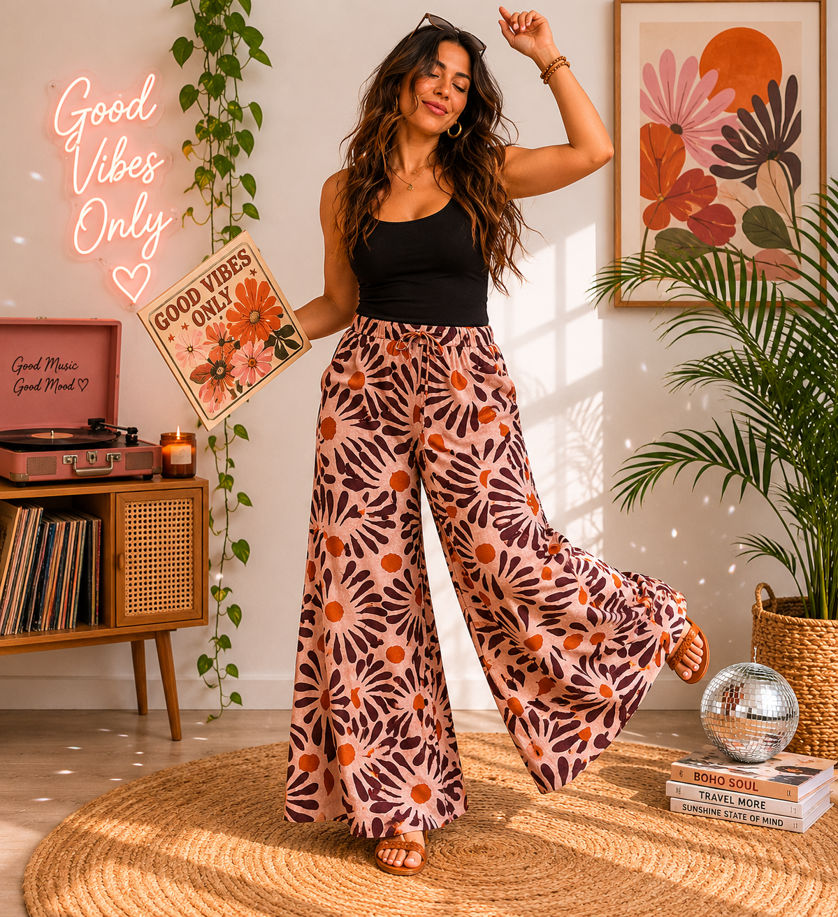 Flower Extra large pants