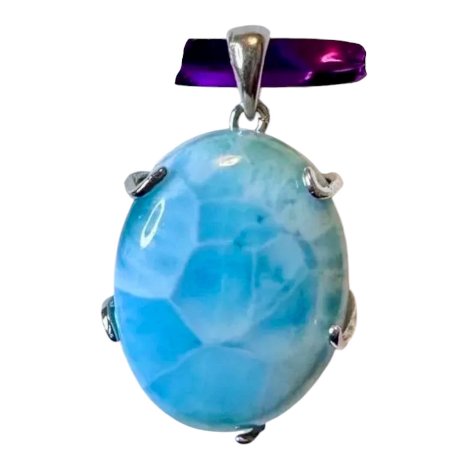 Larimar Stone on 925 Sterling silver