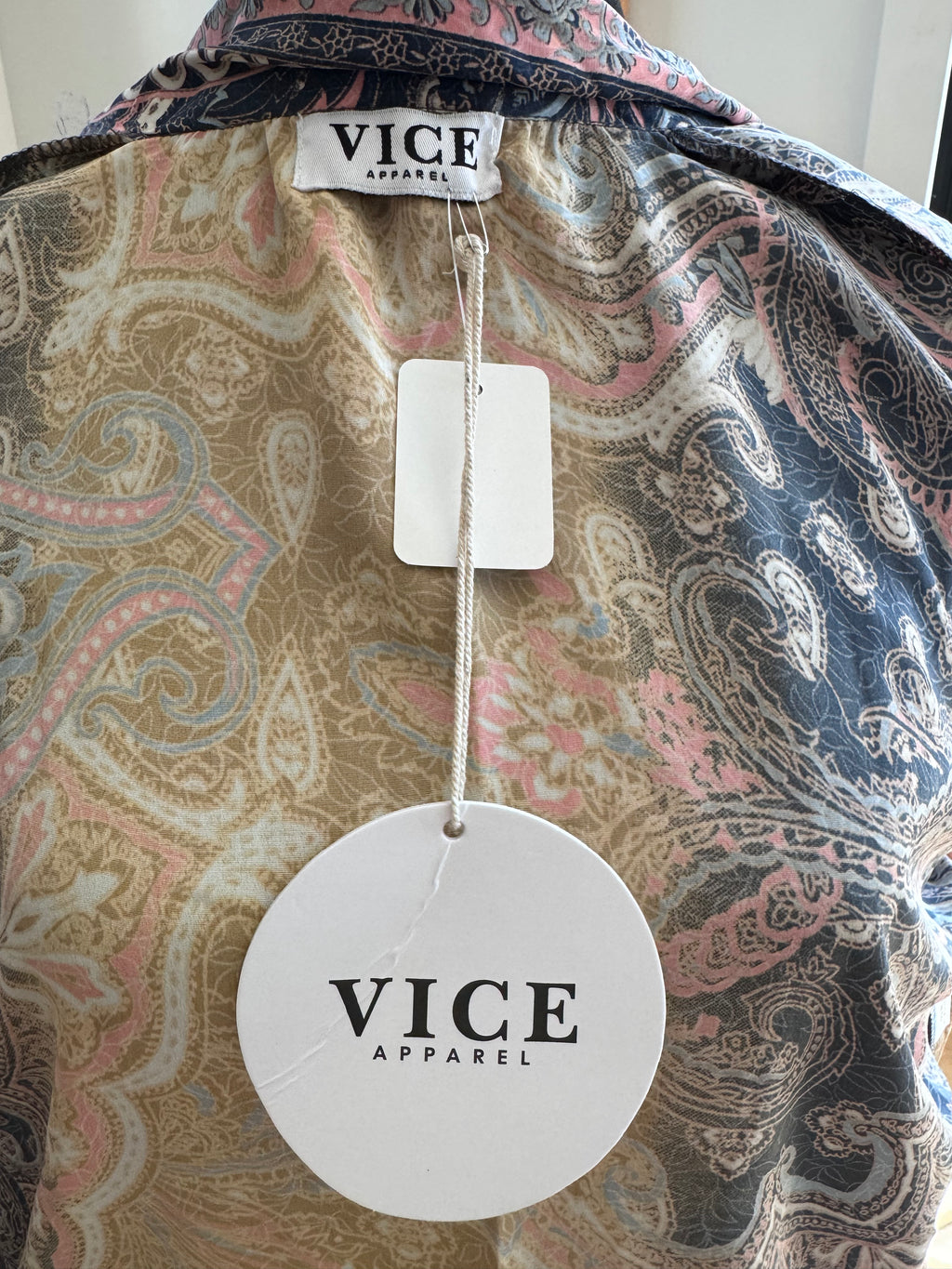 One of a kind European style tie half shirt