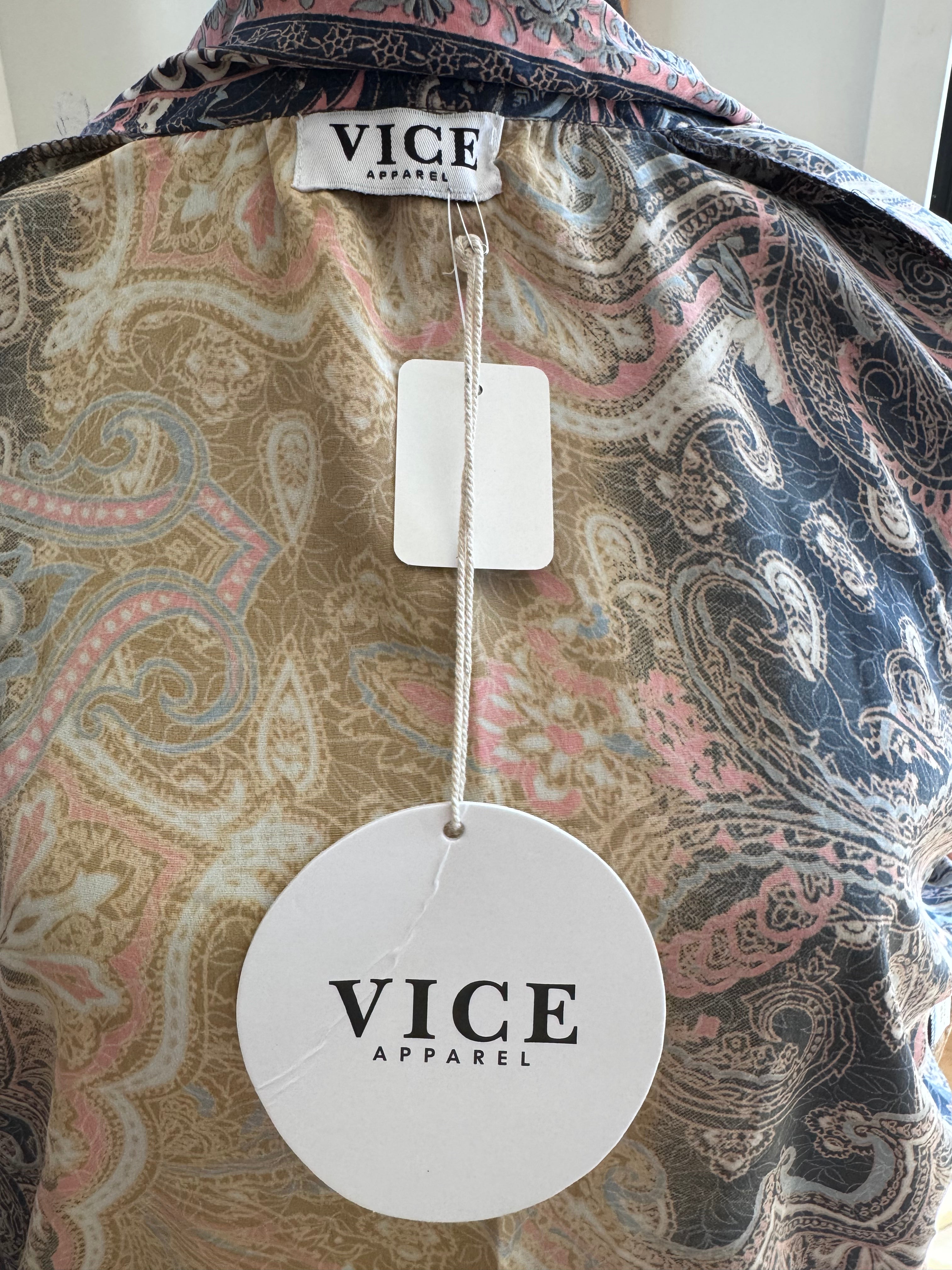 One of a kind European style tie half shirt