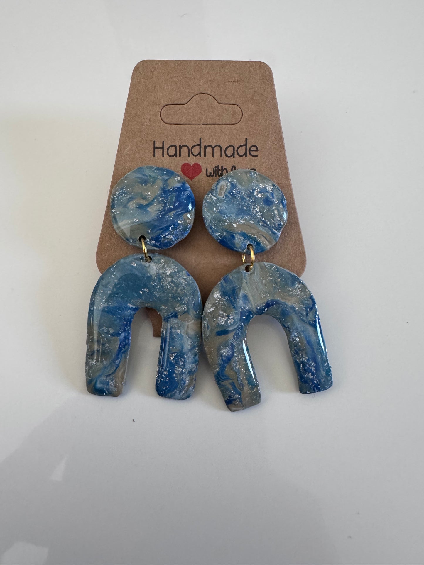 Riverbend Sparkle Polymer Clay Earrings