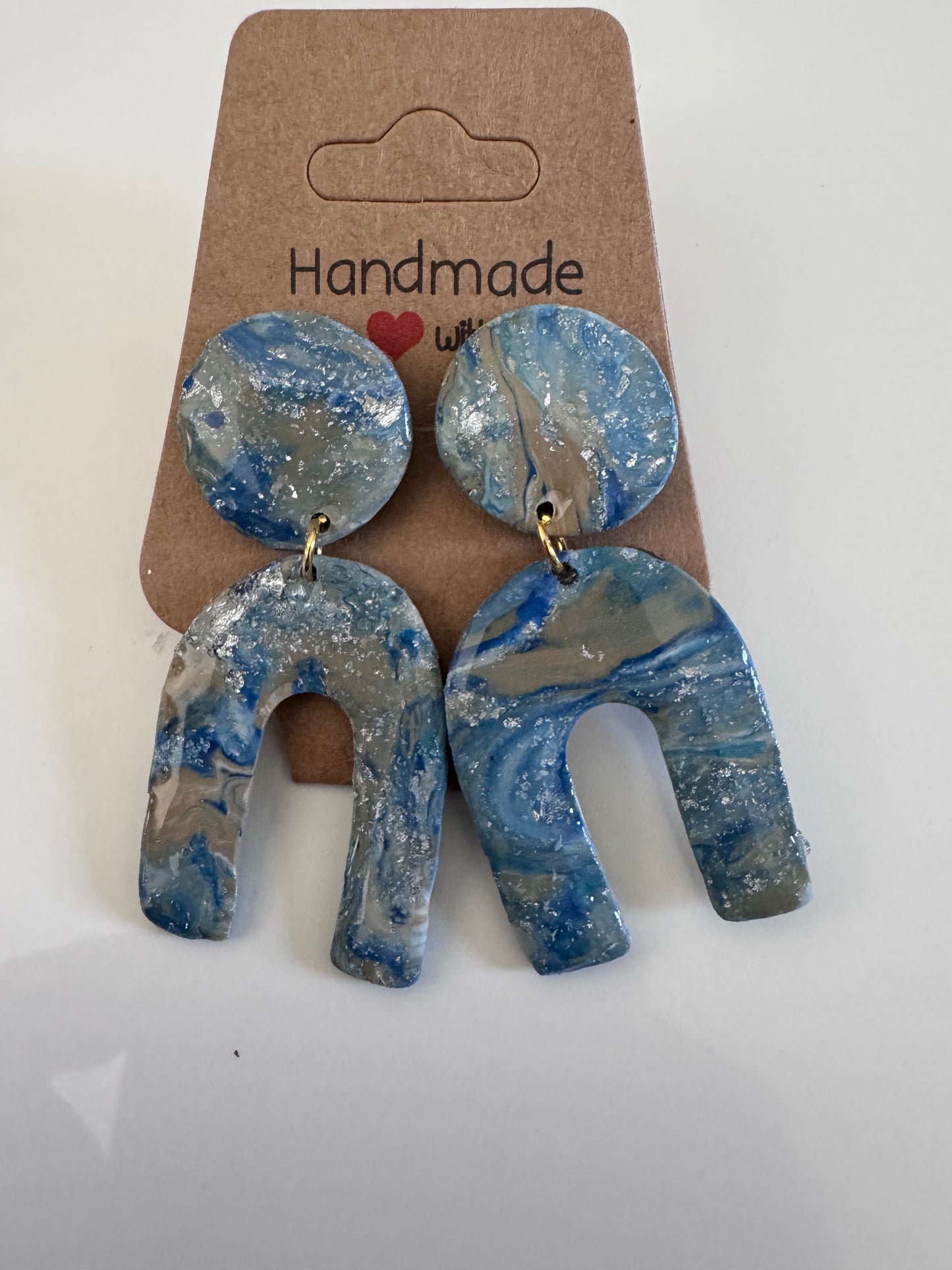 Riverbend Sparkle Polymer Clay Earrings