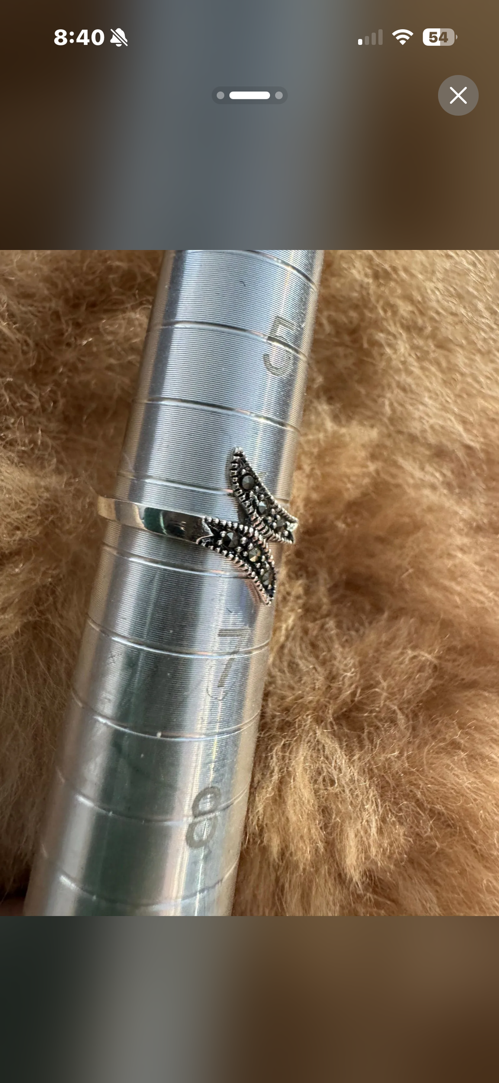 .925 Marcasite ring 6 Sterling Silver
