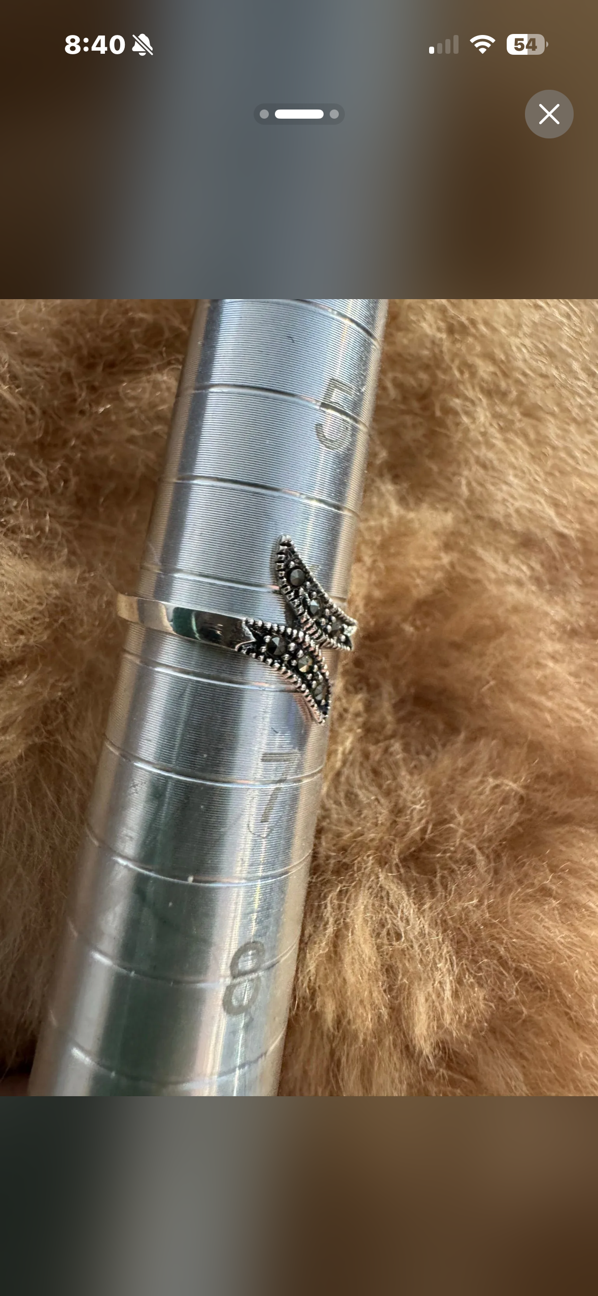 .925 Marcasite ring 6 Sterling Silver