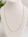 Figaro Sterling Silver Chain