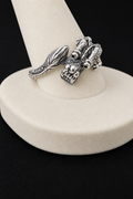 Sterling Silver Dragon Ring