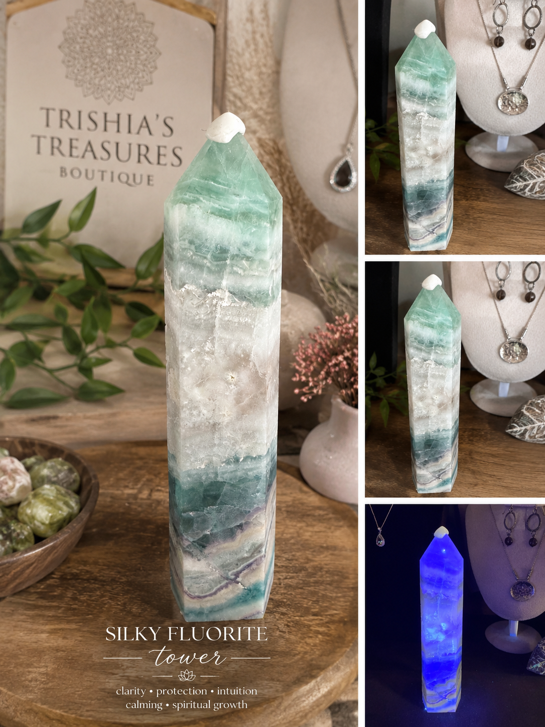 Silky Fluorite Tower