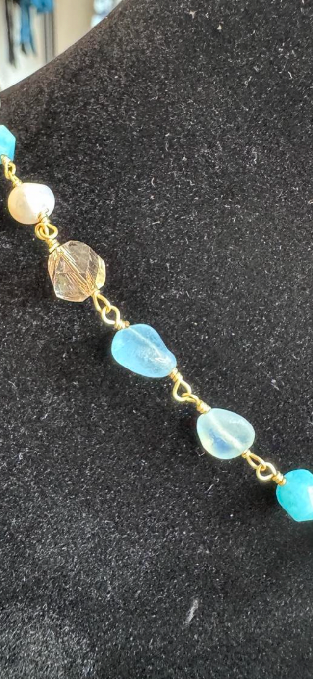 Amazonite Pendant Gemstone Necklace