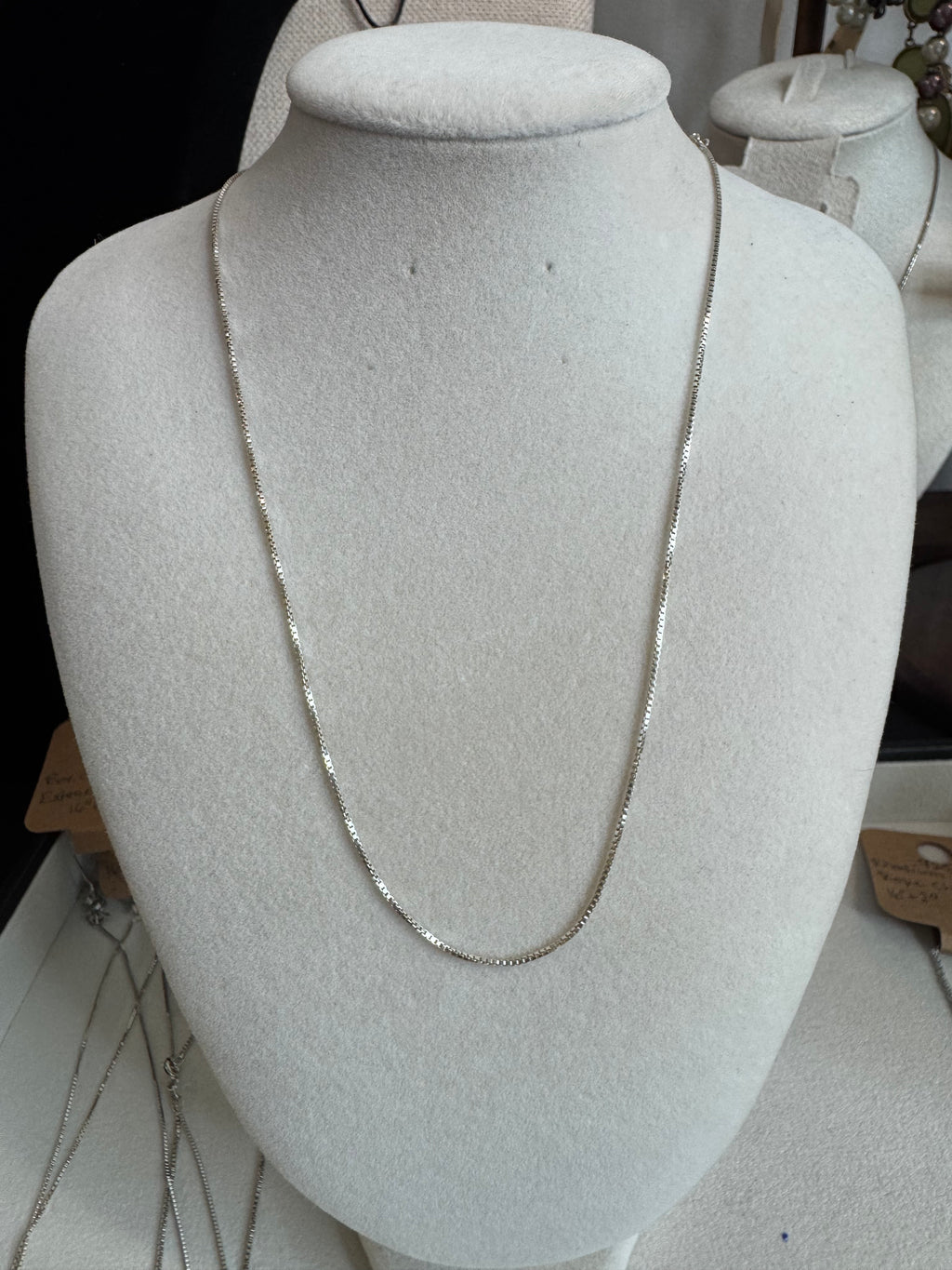Sterling silver box chain