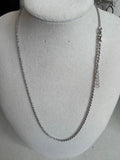 Sterling silver rope chain