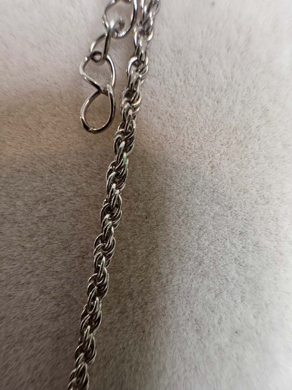 Sterling silver rope chain