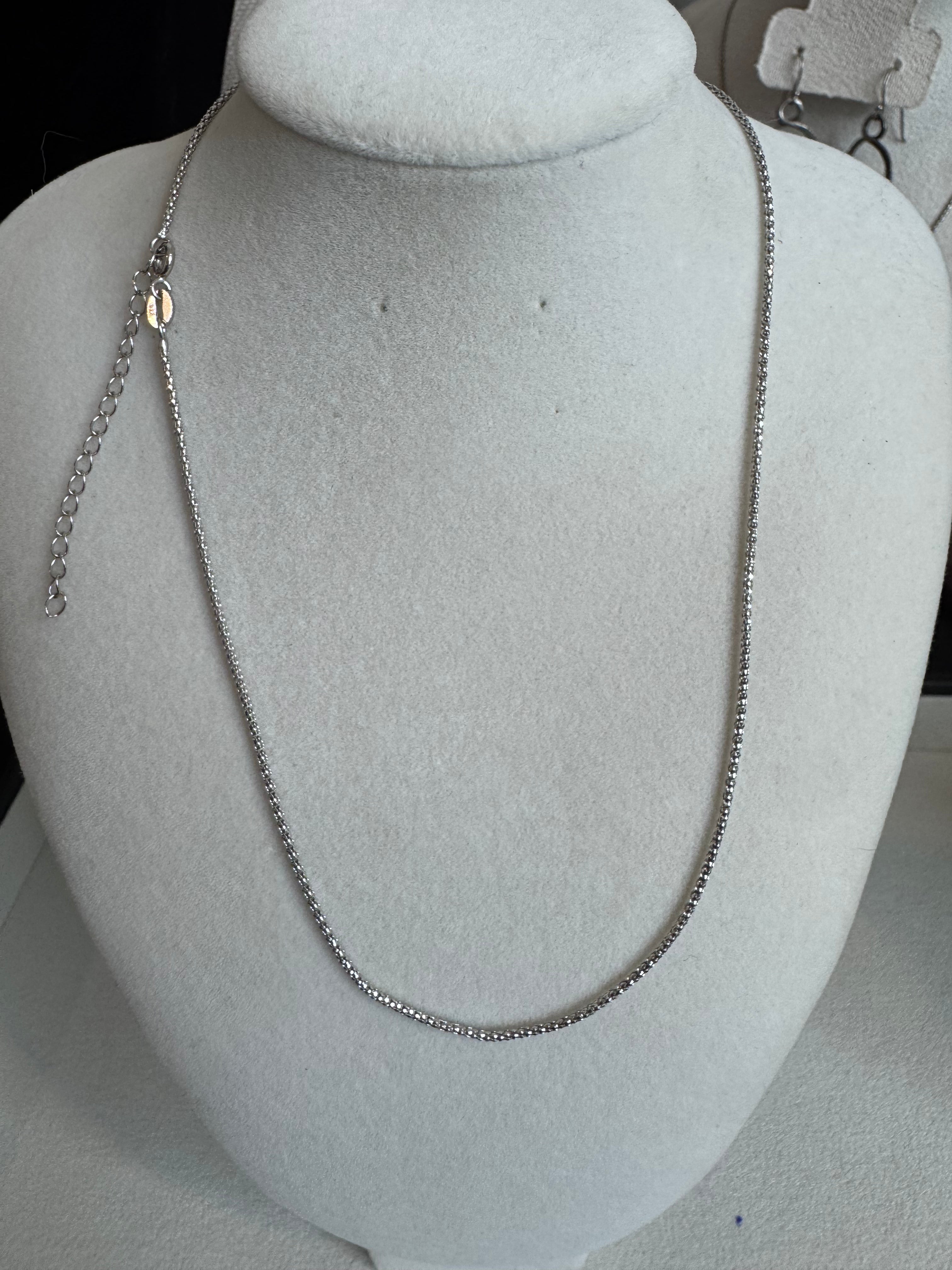 Sterling silver popcorn chain
