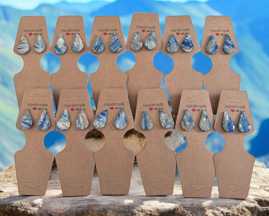 Water and Sky – Polymer Clay Earrings.   Buy 1 get 1 half off