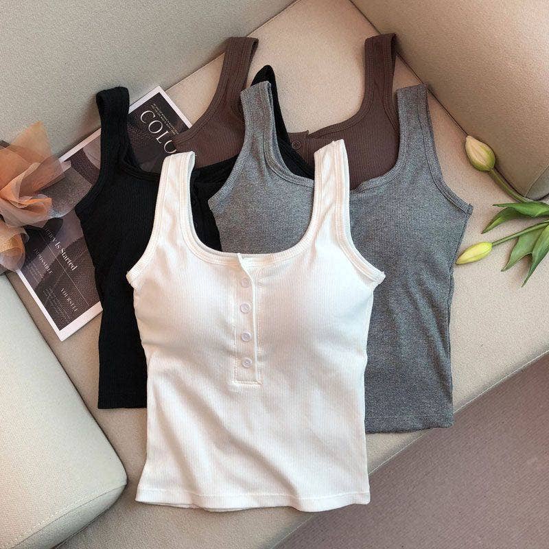 Camisole Tank Top With Built-In Bra