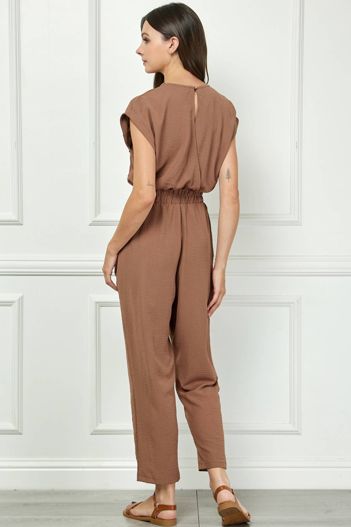 UTILITY JUMPSUIT WITH FRONT POCKETS
